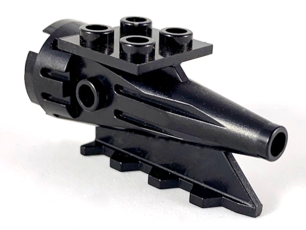 Tail 4 x 2 x 2, Rocket in Black