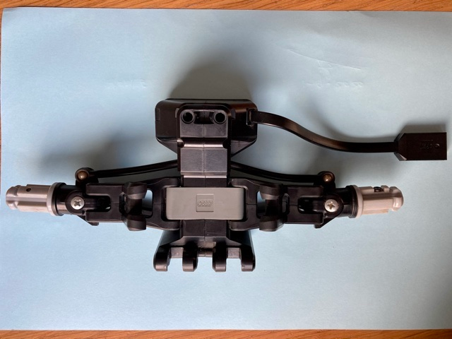 Steering Assembly with Flexible Superaxles, RC Racer in Black