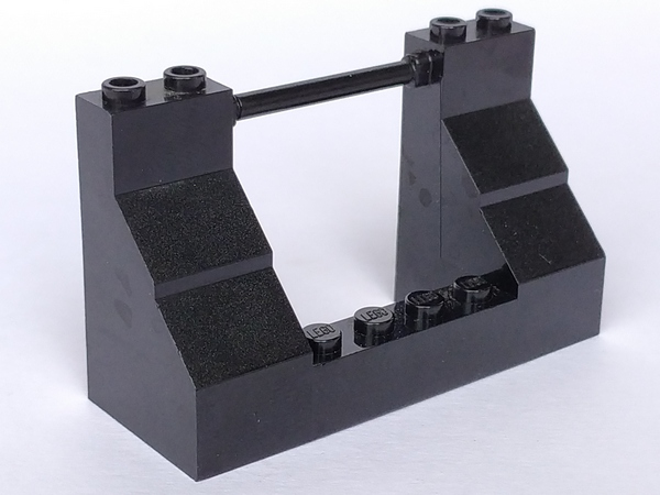 Boat Deck Brick 8 x 3 x 4 Railing in Black