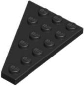 Wedge Plate 6 x 4 Right in Black