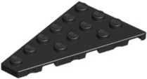 Wedge Plate 6 x 4 Left in Black