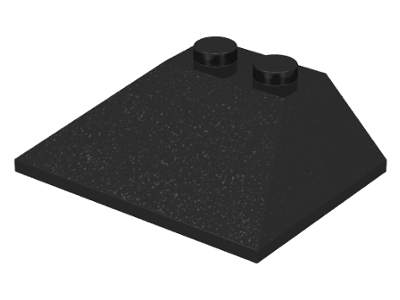 Brick Sloped 45° 3 x 4 Double / 33° in Black