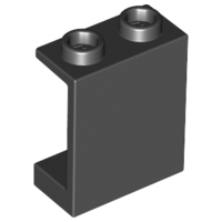 Panel 1 x 2 x 2 [Hollow Studs] in Black