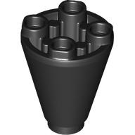 Cone 2 x 2 x 2 Inverted in Black