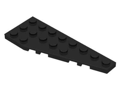 Wedge Plate 8 x 3, 22° Right in Black