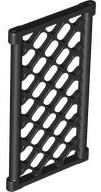 Window Pane Latticed 1 x 4 x 6 (Chain Link FEnce) in Black