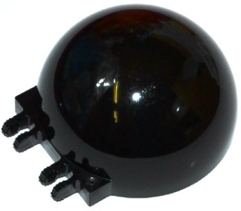 Windscreen 6 x 6 x 3 Canopy Half Sphere with Dual 2 Fingers in Black