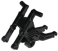 Vehicle Base, Motorcycle Chassis, Short Fairing Mounts in Black