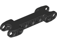 Technic Axle and Pin Connector 2 x 7 with Two Ball Joint Sockets in Black