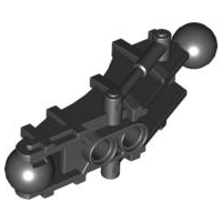 Large Figure Skeletal, Limb, Angular with 2 Ball Joints (Toa Hordika) in Black