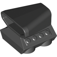 Engine / Air Scoop 2 x 2 in Black