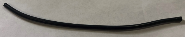 Hose, Pneumatic 4mm D. 23L / 18.4cm in Black