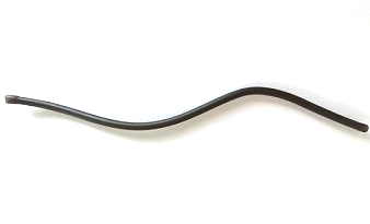 Hose, Pneumatic 4mm D. 25L / 20cm in Black
