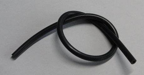 Hose, Pneumatic 4mm D. 30L / 24.0cm in Black