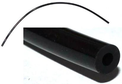 Hose, Pneumatic 4mm D. 37L / 29.6cm in Black