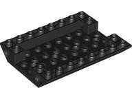 Brick Sloped Inverted 45° 6 x 8 Double with Pin Holes on Sides in Black