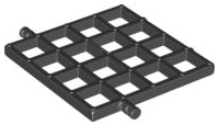 Duplo Trap Door Grate 4 x 4 in Black