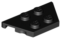Wedge Plate 2 x 4 in Black