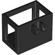 Crane Basket 2 x 3 x 2 with Locking Hinge Fingers in Black