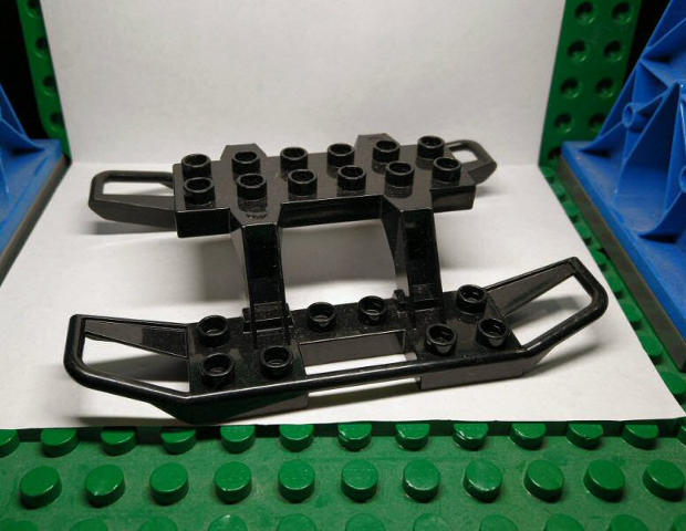 Duplo Helicopter Skids / Ponton Large in Black