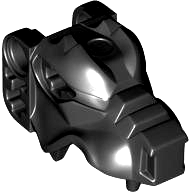 Animal Body Part, Wolf Head, 'Fenris Wolf' in Black