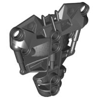 Large Figure Torso Cover, Armour, Toa Inika (Type 1) in Black