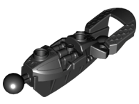 Large Figure Skeletal, Limb, with 2 Ball Joints (Toa Inika) in Black