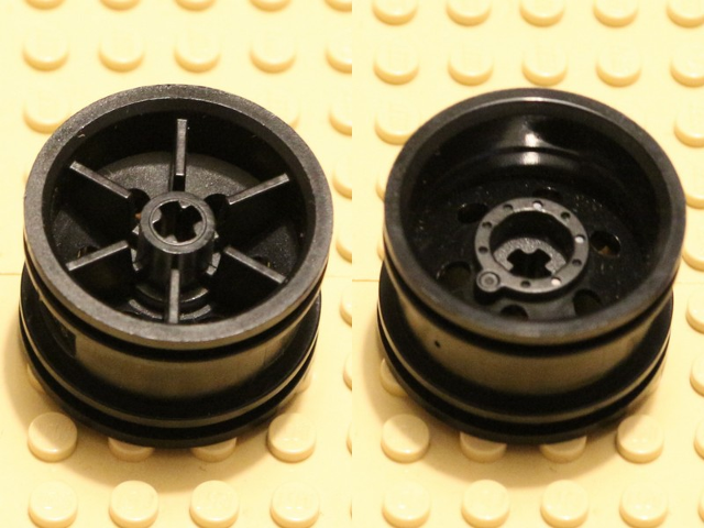 Wheel 30.4 x 20 without Pinholes and with Unreinforced Rim in Black