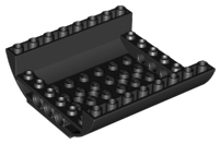 Brick Curved Inverted 8 x 8 x 2 Double in Black