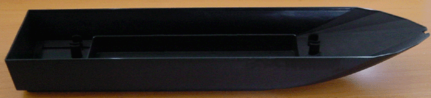 Boat Hull 51 x 12 x 6 in Black