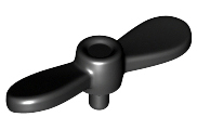 Propeller with Pin in Black