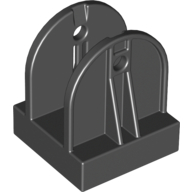 Duplo Winch Drum Holder 2 x 2 x 3 in Black