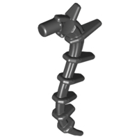 Plant / Creature Body Part, Vine / Tail / Tentacle / Bionicle Spine, Spiky in Black