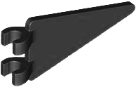 Flag 2 x 4 Triangle in Black