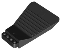 Brick Separator 4 Studs Wide in Black