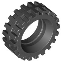 Tyre 30 x 10.5 Offset Tread [Centre Band] in Black