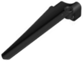 Technic Panel Fairing Long Smooth Inverted, Side B # 41 in Black