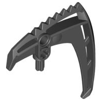 Large Figure Weapon Claw Blade, Small in Black