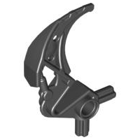 Large Figure Weapon Claw, Barraki Mantax Pincer in Black