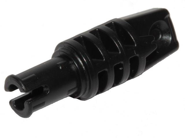 Hinge Cylinder 1 x 3 Locking with 1 Finger and Technic Friction Pin with Squared Hole in Black