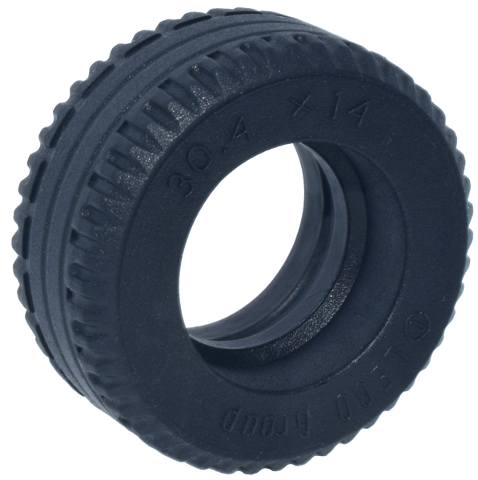 Tyre 30.4 x 14 VR Solid in Black