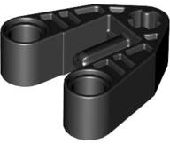 Technic Connector Block 3 x 3 Triangular with Axle, and Axle Hole in Black