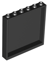 Panel 1 x 6 x 5 in Black