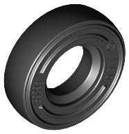 Tyre 14 x 4 Smooth Small Single [New Style] in Black