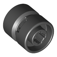 Wheel 11 x 12 with Hole Notched for Wheels Holder Pin in Black