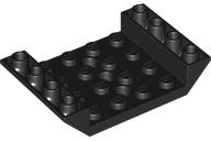 Brick Sloped Inverted 45° 6 x 4 Double with 4 x 4 Recessed and 3 Holes in Black