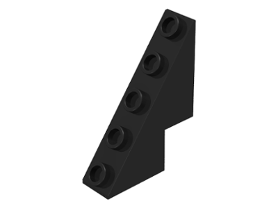 Brick Sloped 53° 3 x 1 x 3 1/3 with Studs on Slope in Black