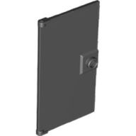 Door 1 x 4 x 6 Smooth with Chamfered Handle Plinth in Black