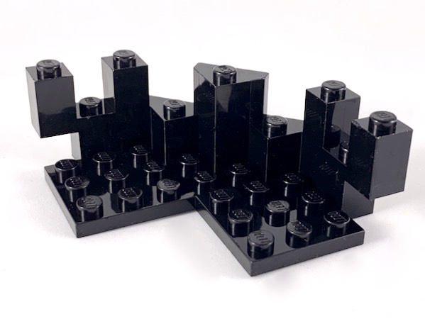 Castle Turret Top 7 x 7 Corner in Black