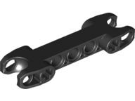 Technic Axle and Pin Connector 2 x 7 with Two Ball Joint Sockets [Squared Ends] in Black